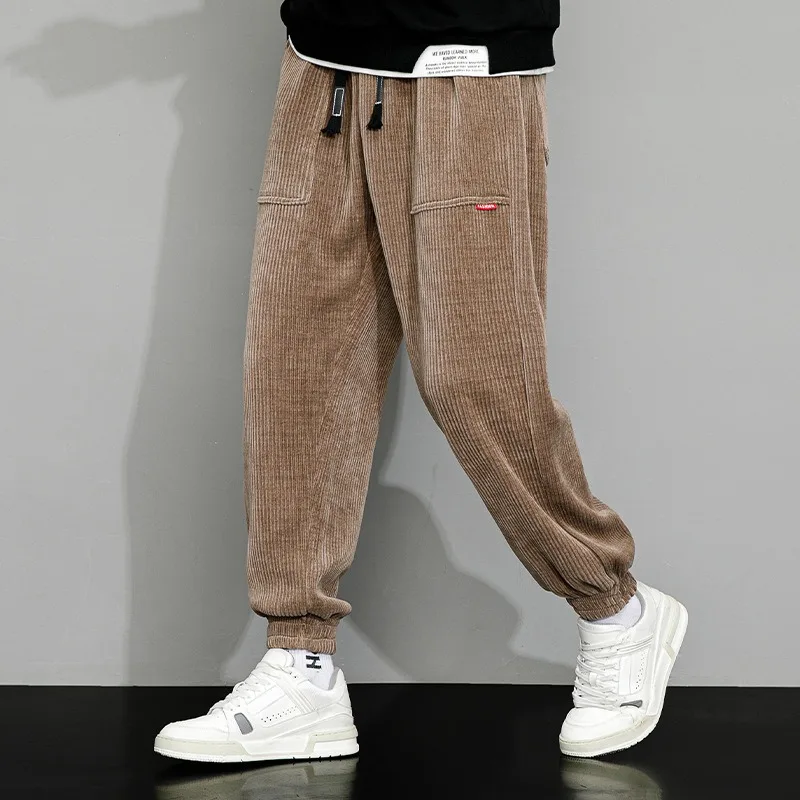 

Spring Autumn Corduroy Sweatpants Women/Men Baggy Fashion Streetwear Loose Casual Harem Pants Joggers Women Y2k Clothes