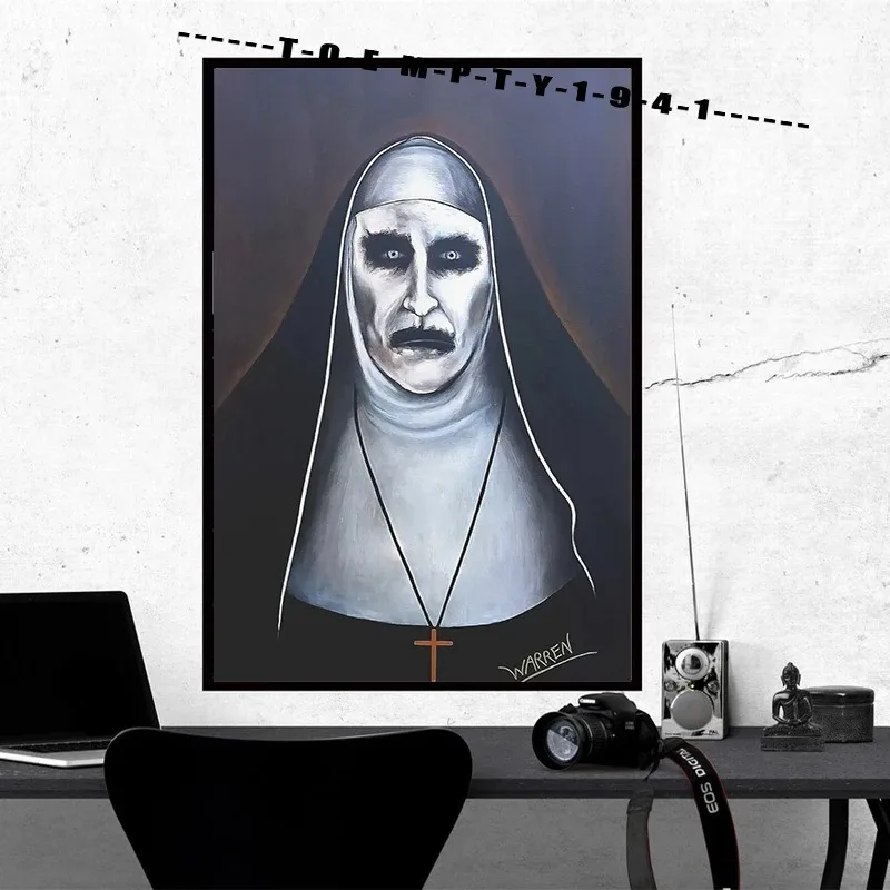 Horror Movies The Nun Michael Myers Painting Poster Canvas Printing Classic Horror Movies Wall Art Decor Home Room Darkness Art