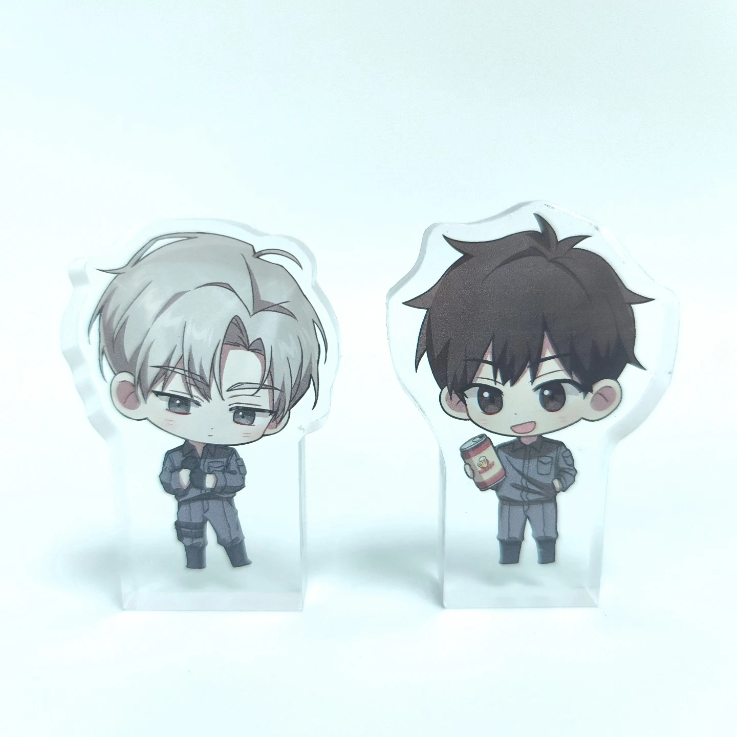 Passion Raga Code Name Roses and Champagne Chibi Mini Block Yaoi Manhwa Key Chain Acrylic Stand Anime Collectible Desk Decor