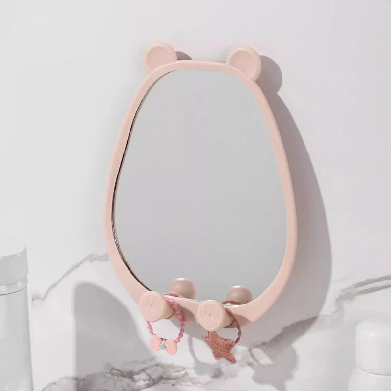 

Portable Irregular Mirror Women Makeup Handheld Design Macrame Mirror Creative Kawaii Espejos Decorativos Home Accessories