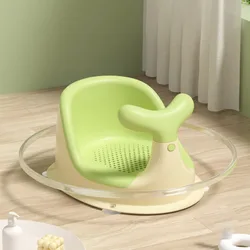 Funny PP Baby Shower Chair Antiskid Suction Cup Design Bathtub Seat Hollowed Out Seat Bathing Chair Baby Play