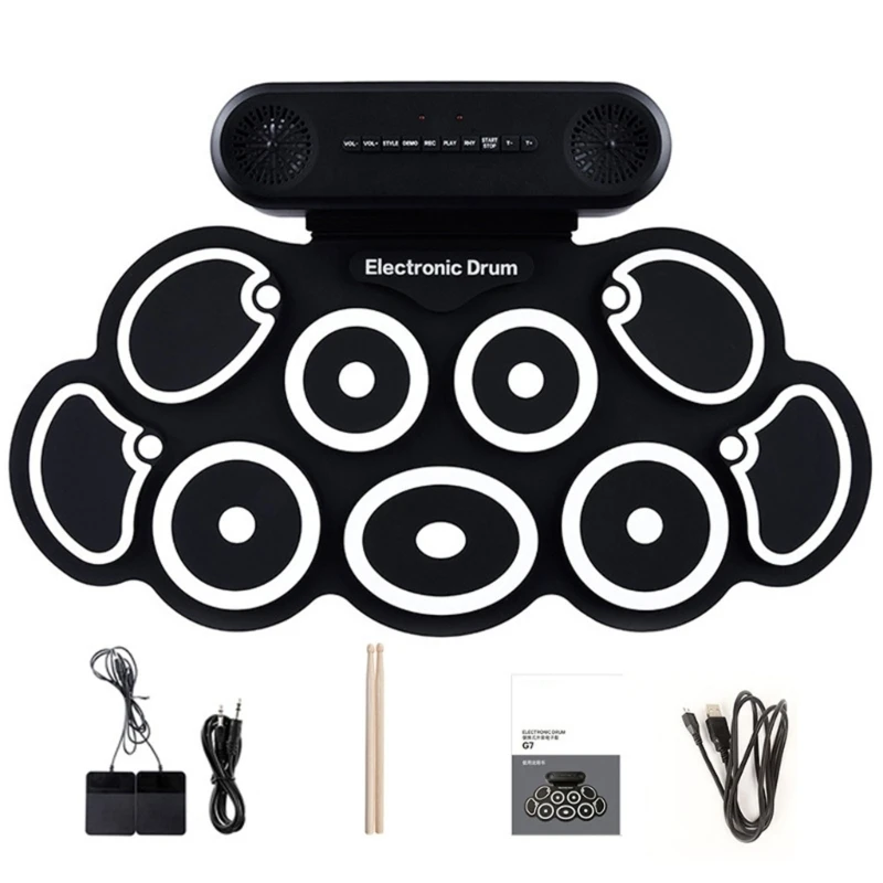 Professional Electronic Drum Pads Electronic Drumming Set Suitable for Training and Stage Use with Varied Rhythms R66E