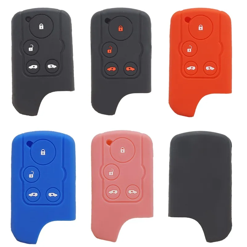Xinyuexin Silicone Car Key Cover Case Fit for Honda Odyssey Elysion 4Button Remote Key Jacket Car-styling Silica Gel Before 2014 image 5