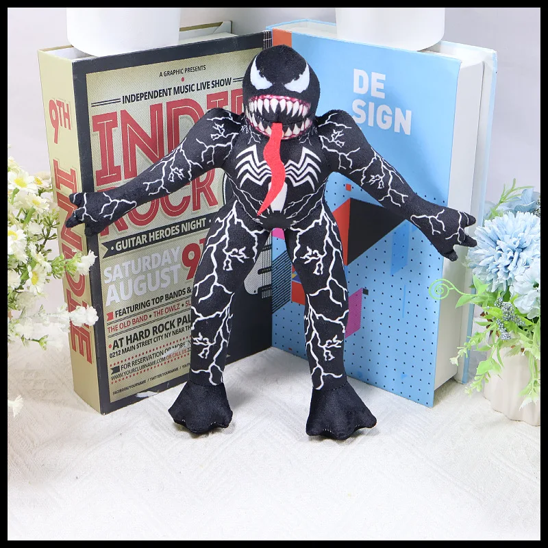 Top Selling 30cm Toy Cartoon Venom Doll Movie Periphery Last Dance Plush Plush Toy Doll Abstract Birthday Present Sleep Pillow