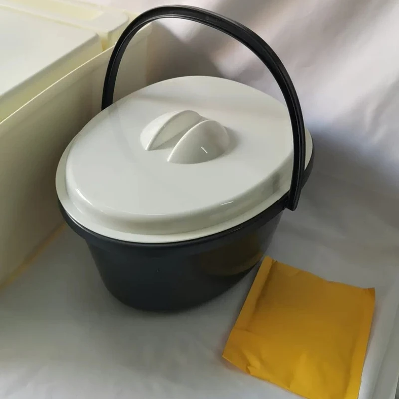 Portable Toilet Commode Chair, Odor-Proof Mobile Toilet Seat with Lid , Ideal for Post-Surgery Home Care, Bedside Patient Use