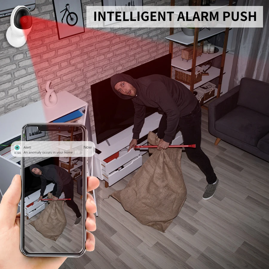 1080P Security Protection WIFI Indoor Baby/Elderly/Pet Night Vision Monitoring Mini Camera Human Detection Two-Way Audio