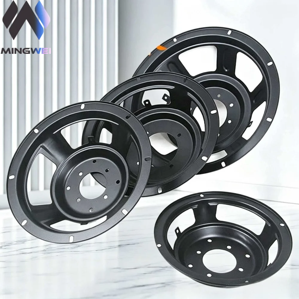 MW Audio 3 to 18 inch Heavy Duty Speaker Bracket Iron Stand Square Circular Mount Speaker Repair Accessories Kits