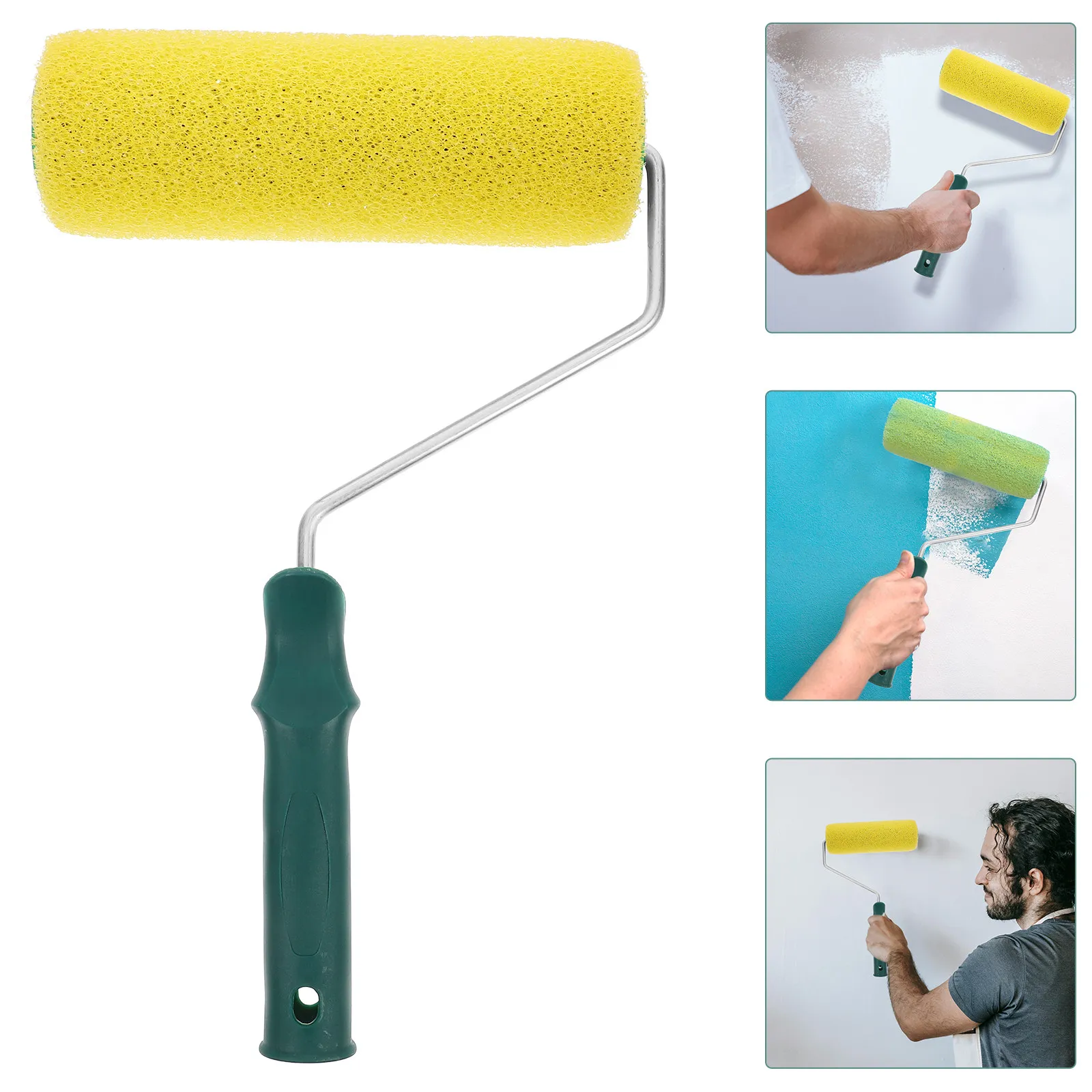 Textured Paint Roller Multi-Use Exterior Wall Sponge Roller Brush for Efficient Pattern Painting Decorative Wall Painting
