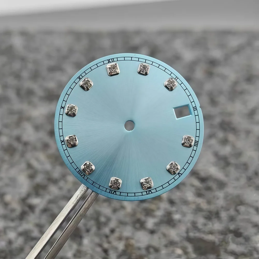 28.5mm Watch Mod Part 12-Zodiac Dial for NH35 Compatible with NH34/4R35 Mechanical Movements; Custom Logo Support Available