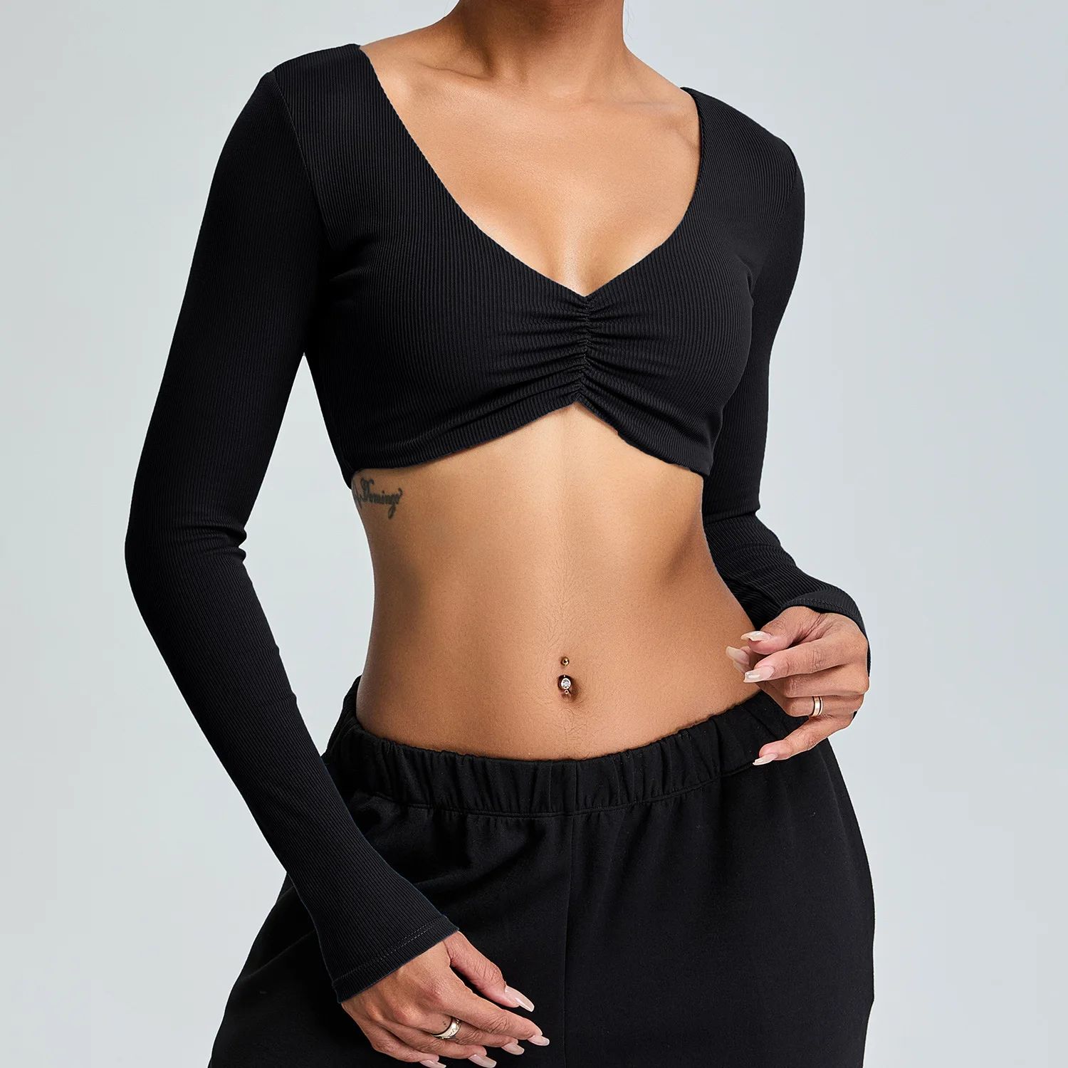 

Women Yoga Shirts Crop Top Long Sleeves Shirts for Women Yoga Sports Fitness Gym Clothes Workout Tops Outdoor workout top