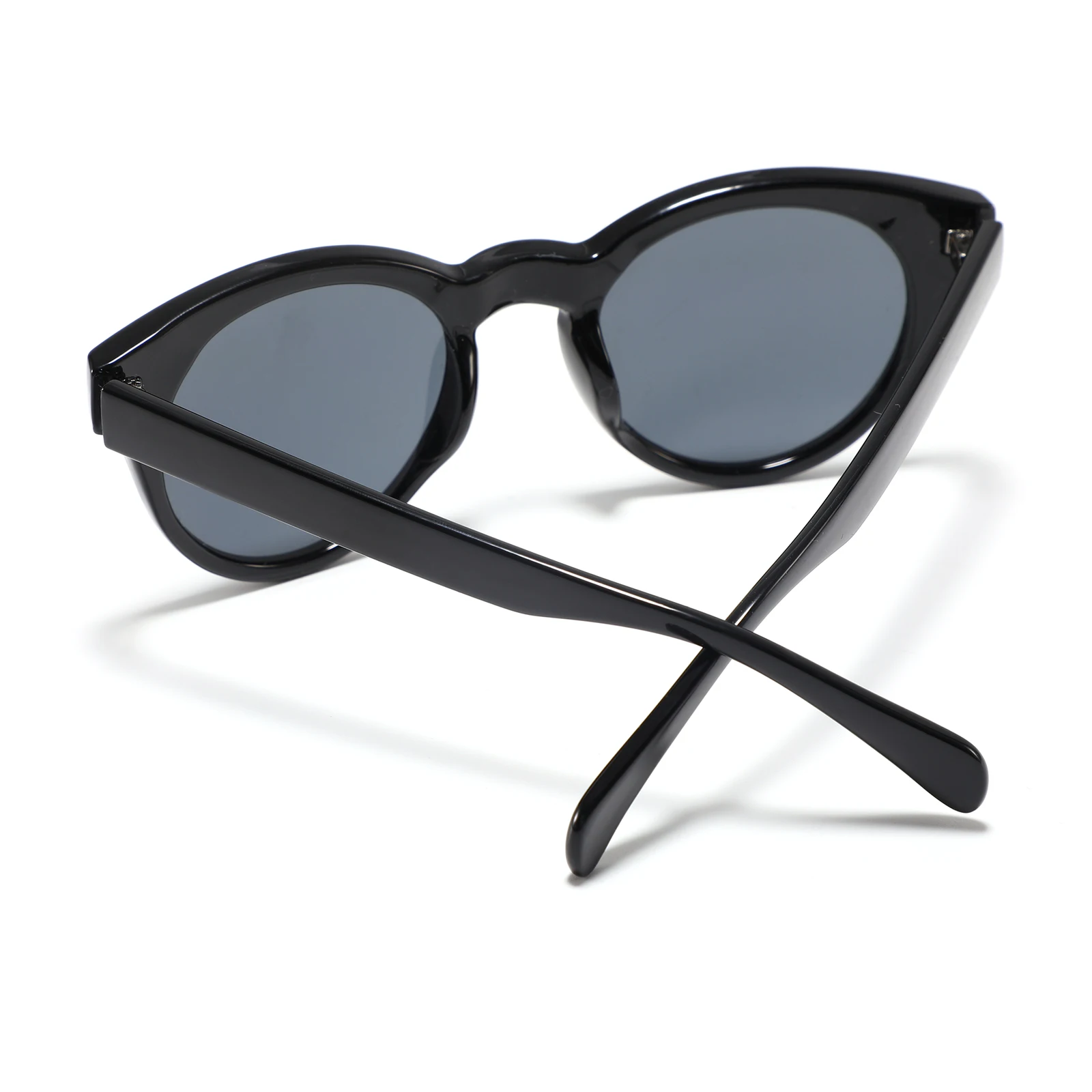 جديد البلاستيك الرجعية الرجال النظارات الشمسية القيادة إطار دائري النظارات الشمسية الكلاسيكية الحد الأدنى UV400 المرأة نظارات السفر في الهواء الطلق الرجال #4