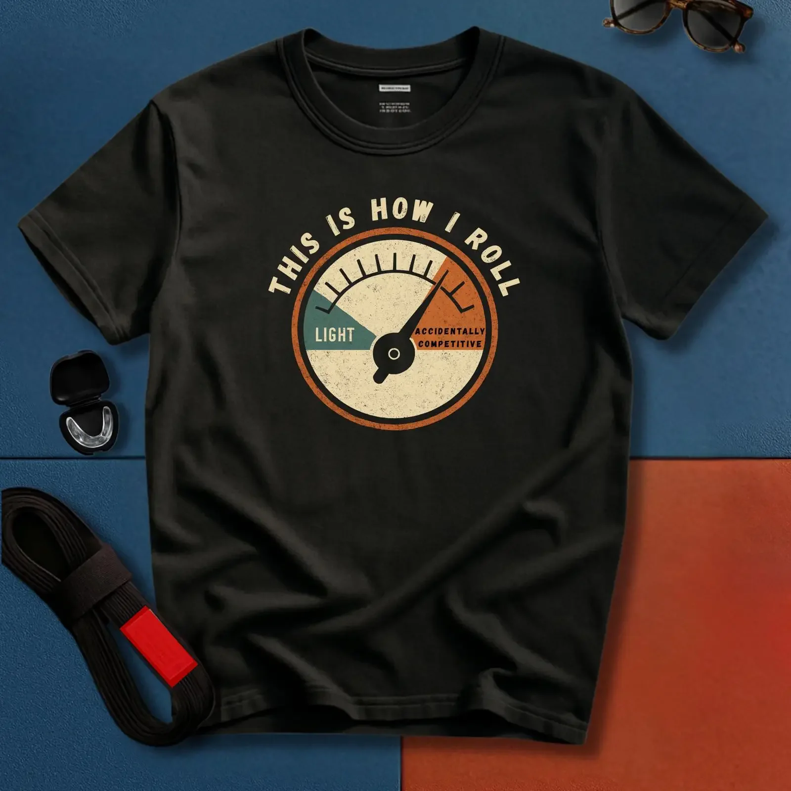 Jiu Jitsu T Shirt Accidentally Aggressive BJJ Martial Arts vintage Washed Casual Unisex Stretched homme Slightly Stylish Soft