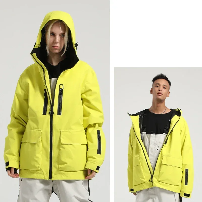 Chaquetas de esquí cálidas para exteriores, ropa de esquí gruesa, chaqueta deportiva impermeable, abrigos sueltos para pareja, Tops de Snowboard, invierno, nuevo, 2025