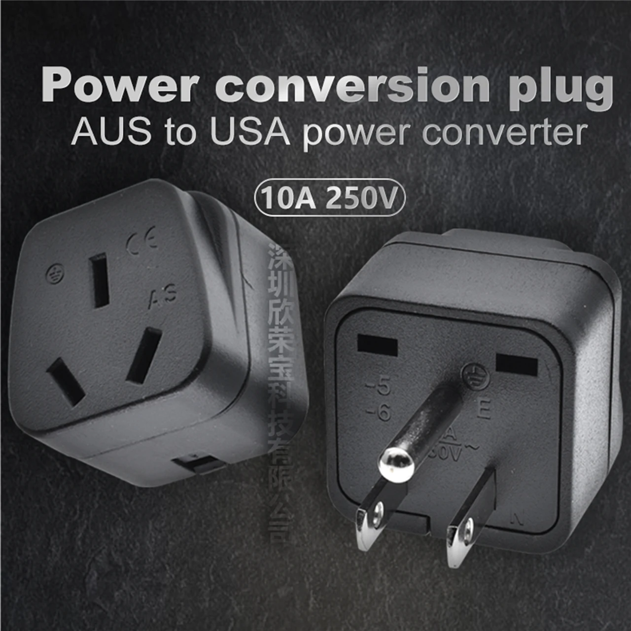 New Australia AU to US AC Power Socket America Plug USA Travel Charger Japan Adapter Converter Type B 10A AC Au to USA converter