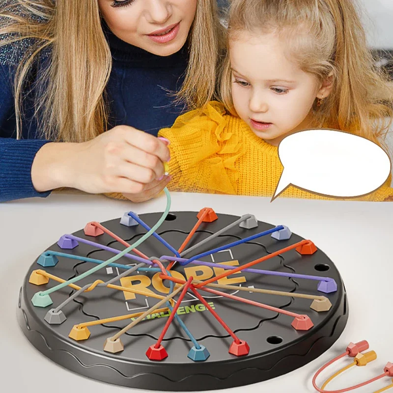 子供のためのロープブラッシュバトルチャレンジボードゲーム,ロジックトレーニング,親子パズル,インタラクティブパズル,おもちゃのギフト,チャレンジ