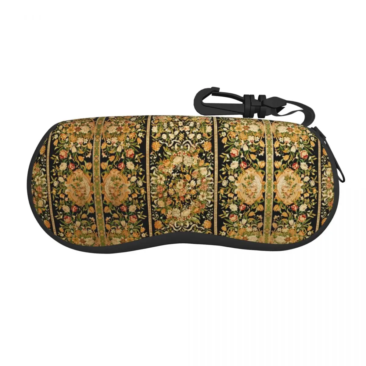 Antique French Aubusson Savonnerie Rug Print Shell Eyeglasses Protector Cases Cute Sunglass Case Glasses Pouch