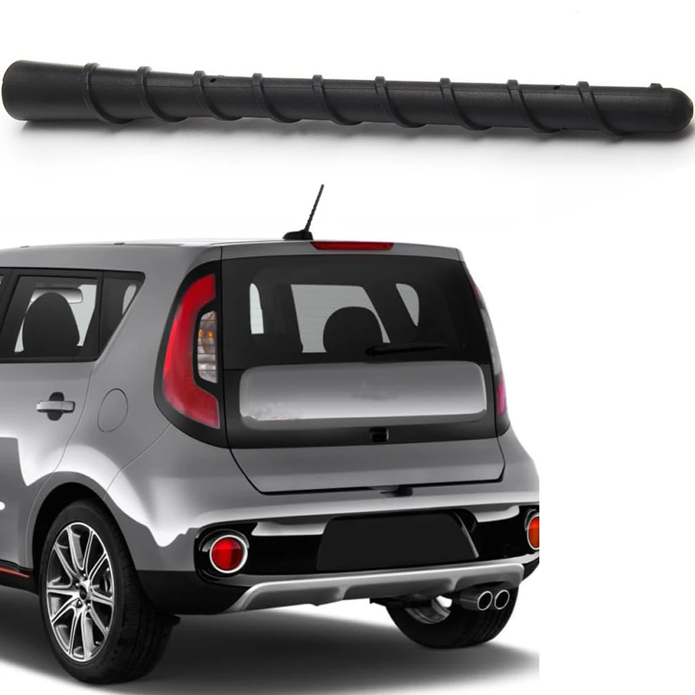 1Pc 7 Inch Short Spiral Rubber Roof Car Radio AM FM Antenna Replacement Fit for Kia Soul Sedona Sportage Borrego Sorento KX Cros