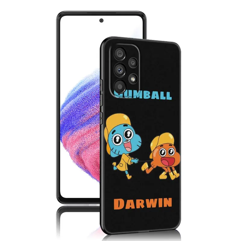 Gumball And Darwin Case For Samsung A13 A22 A24 A32 4G A14 A23 A25 A34 A52S A53 A54 A73 5G A11 A12 A31 A33 A50 A51 A70 A71 A72