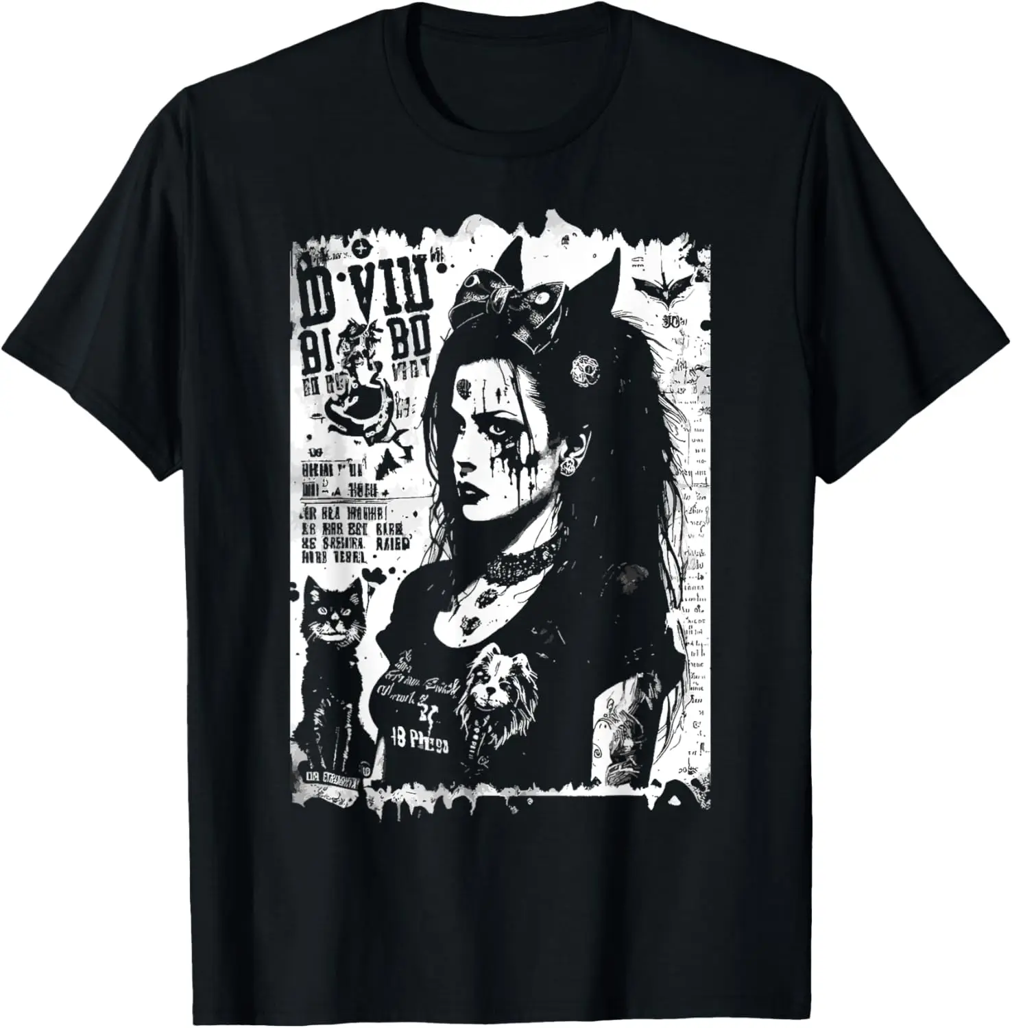 80's Punk Trad Goth Photocopy Fanzine Flyer Art Version 3 T-Shirt