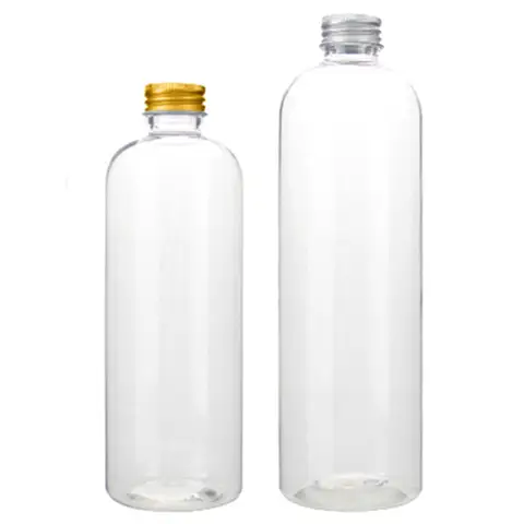Bilashmart empty Plastic bottle ,1oz/2oz 15/20/30ml/50/100ml 120ml 150/200ml 250/300ml 500ml clear PET bottle with plastic aluminum Lid cap