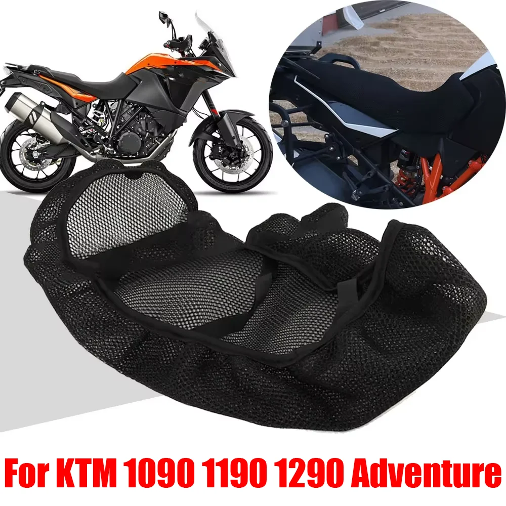 For KTM 1090 1190 1290 Adventure 1090 ADV Motorcycle Accessories Seat Cushion Cover 3D Mesh Protector Heat Insulation Seat Cover