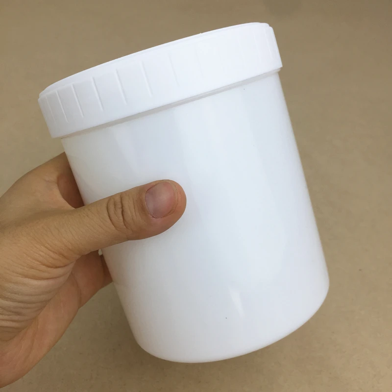 10pcs/20pcs100-1500ml White PlasticJar and Lid Plastic Bucket/Mask Jar/Cream Jar Empty Cosmetic Containers Makeup Box