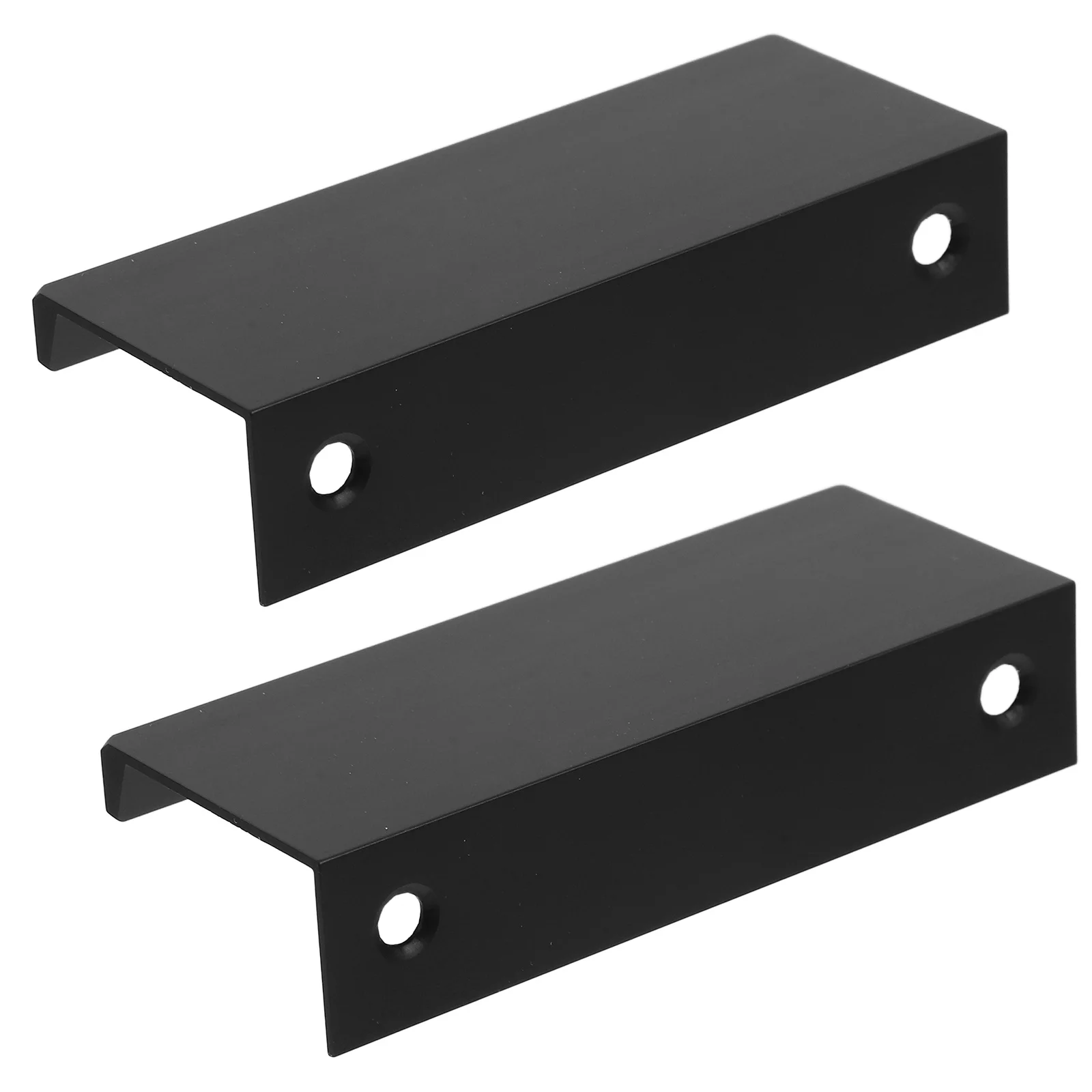 

2pcs 1 Pair Hidden Cabinet Handles Aluminum Alloy Edge Pull For Wardrobe Sliding Doors Recessed Flush Mount Furniture Hardware