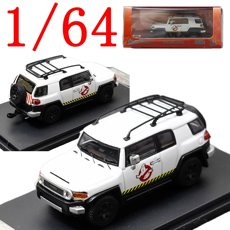 

SH Литая под давлением модель автомобиля из сплава в масштабе 1/64 Toyota FJ Land Cruise SUV Ghost Car Play Vehicles Игрушки для мальчиков Подарочная оригинальная коробка
