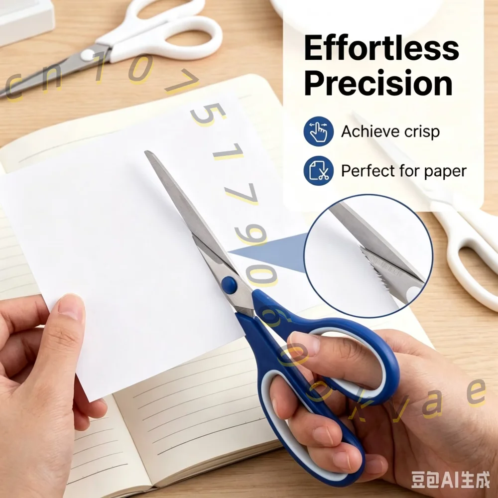 Multipurpose Stainless Steel Scissors for Office Home School Crafts Paper Cutting Heavy Duty Sharp Stationery Tool