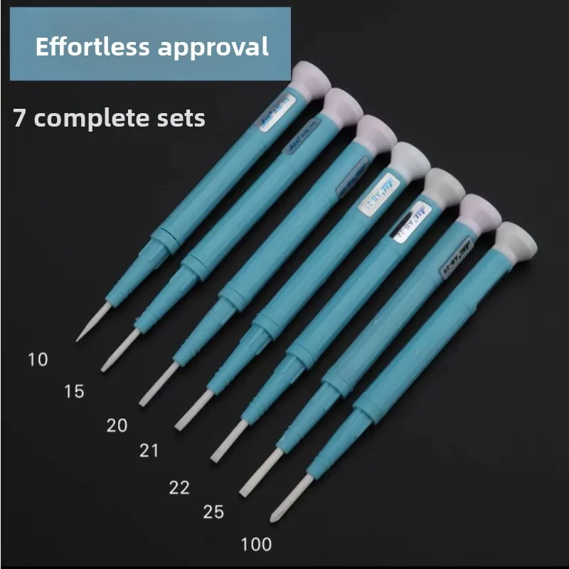Precision Ceramic Screwdriver Bit Set with Slipless Adjustment No-Slip Pen Screwdriver Flat Head  Phillips Head Kit