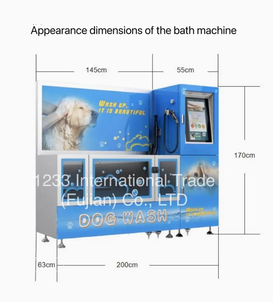 Dog and cat cleaning station Self-service portable automatic cat and dog grooming and bathing machine