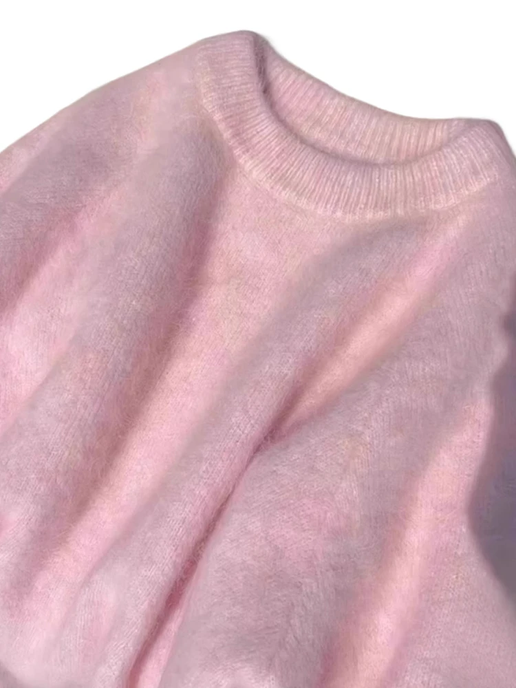 الوردي محبوك Thiened Camere سترة المرأة الخريف الشتاء كسول Sle لينة Nouriing قاعدة طبقة ملابس داخلية