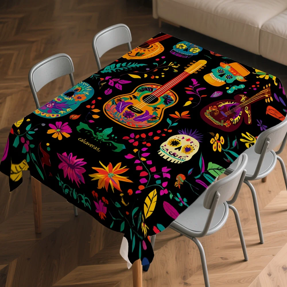 One rectangular tablecloth with a 