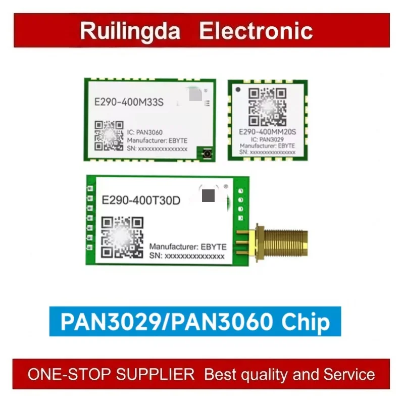5PCS ChirpIoT PAN3060/3029 Spread Spectrum Module EBYTE E290 Series IAP Upgradable RF Automatic Relay Networking 433/868/915MHz