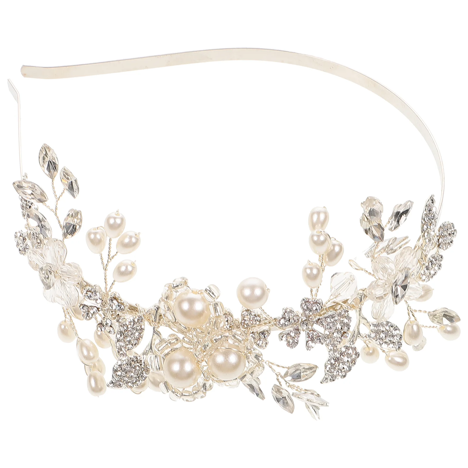 Headband Pearl Bridal Headpiece Prom Fashion Wedding Women Headdress for Alloy Children Flower
