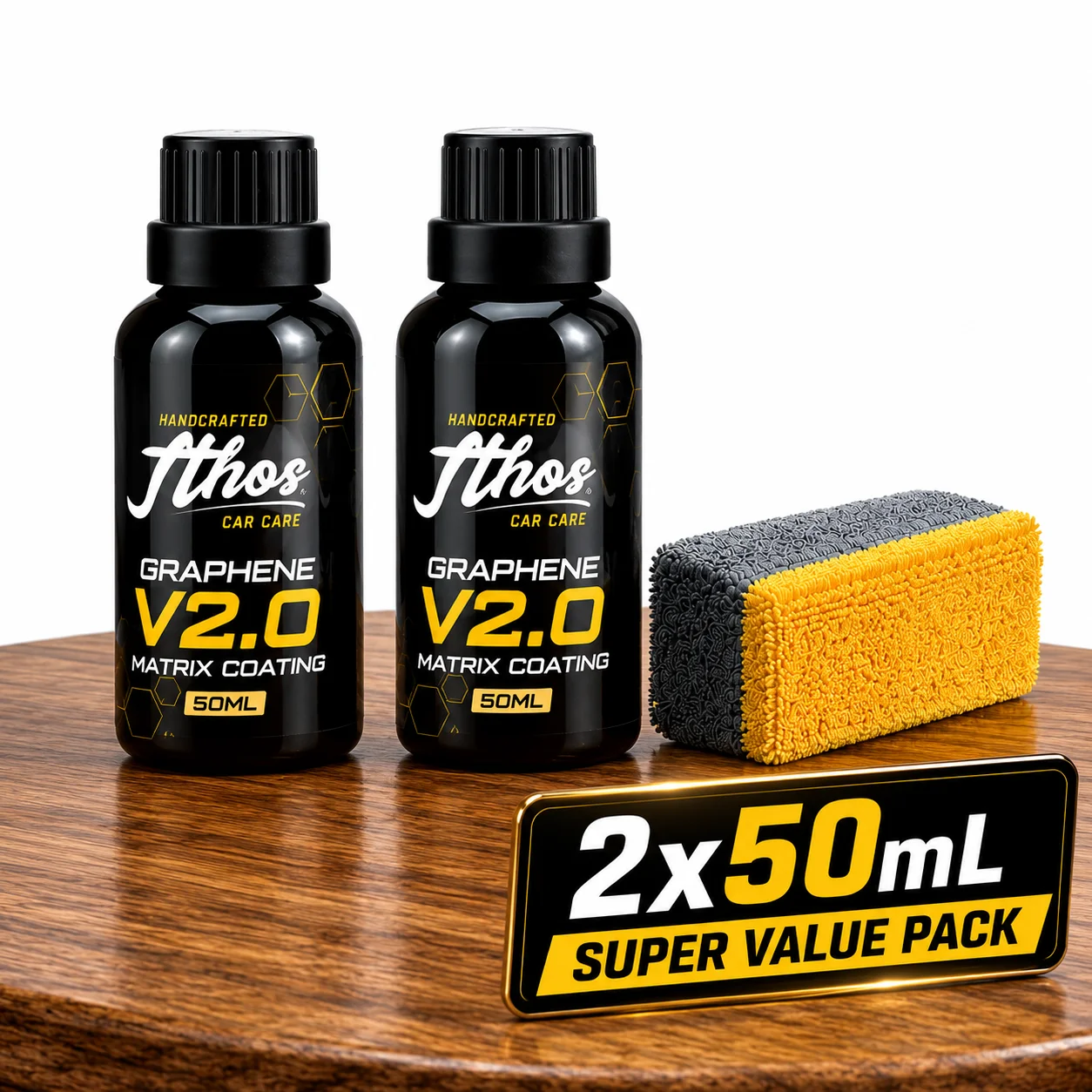 Graphene Ceramic Coating with Self Healing and UV Track Technology Car Detailing Professionals 10+ Years of Protection