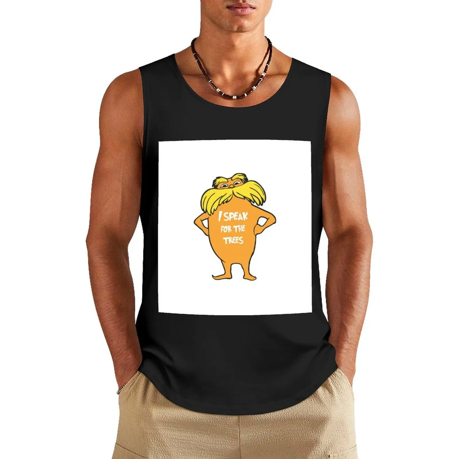 

Lorax I speak for the trees so cute Tank Top summer clothes men 2025 Men's t shirt Men's vest Body man