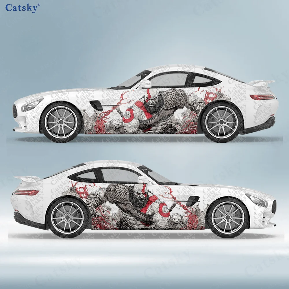 

2 шт. наклейки на боковые части автомобиля Ares Blade Ice & Fire, самоклеящиеся, из ПВХ, водонепроницаемые и устойчивые к царапинам, аксессуар для автомобиля, подарок