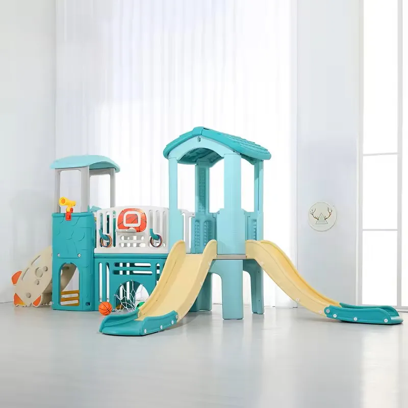 

Kids Small Size Indoor Plastic Slide Playground for Kids Swings and Slidepromote sales