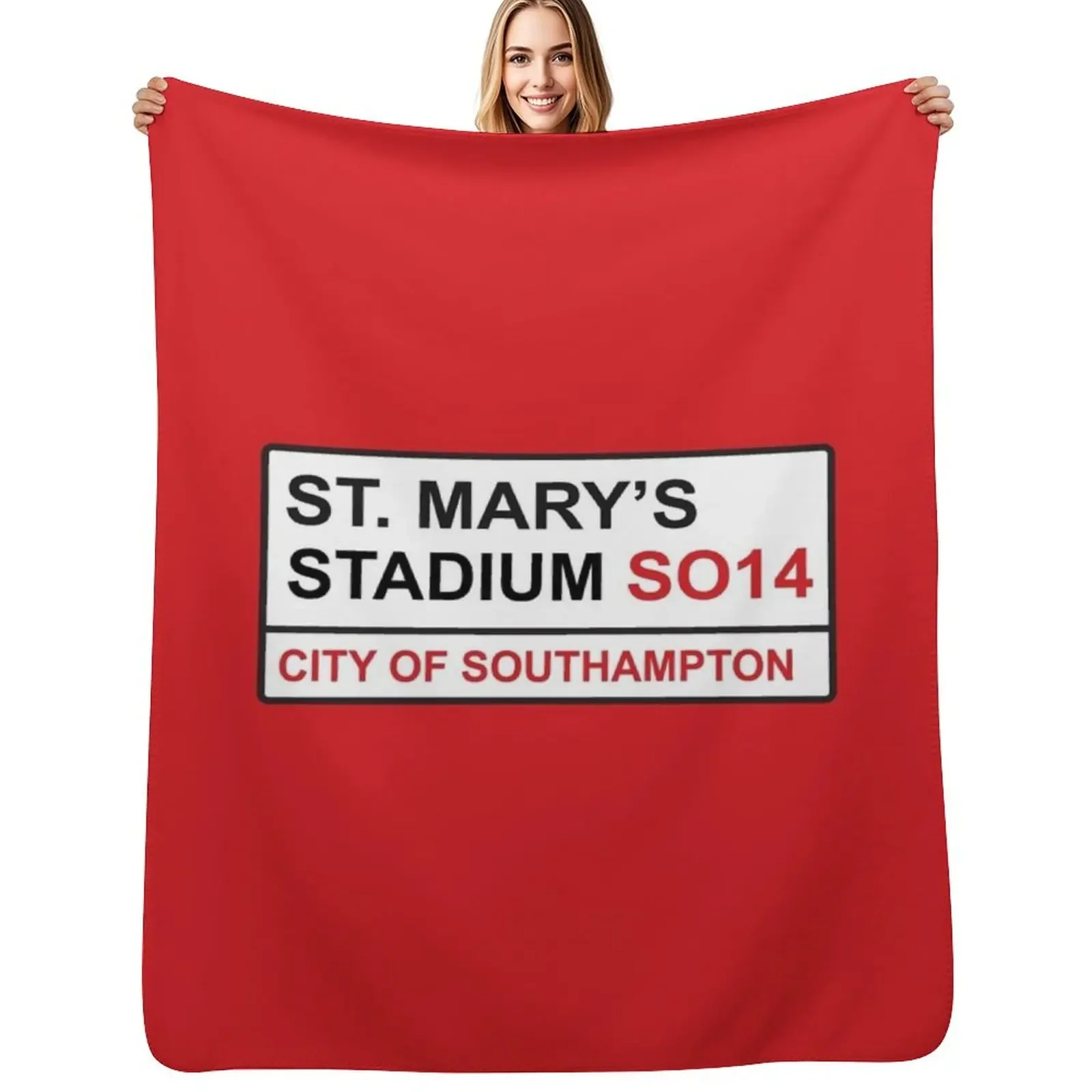

Southampton Football Team St. Mary’s Stadium Street Sign Throw Blanket valentine gift ideas manga christmas gifts Blanket