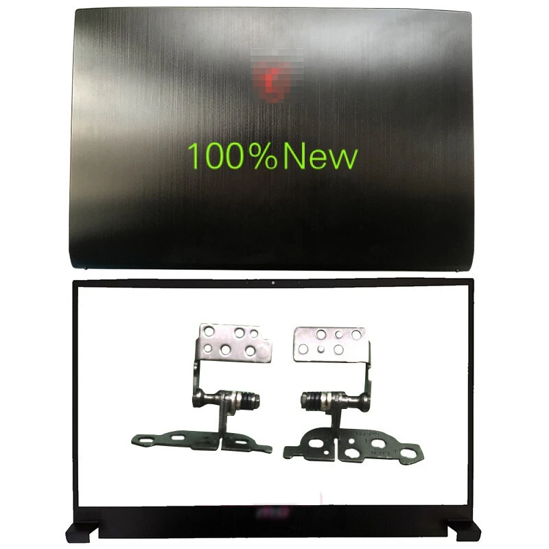 

New for MSI GF75 MS-17F1 MS-17F5 Top LCD Back Cover Black & Front Bezel & Hinges