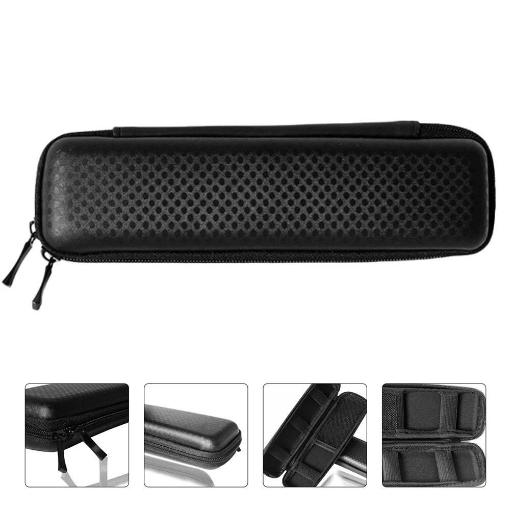 1 pc Eva Pen Bag Double Zipper Stationery Organizer For Apple Pencil Storage Multipurpose Pencil Box Student Supplies