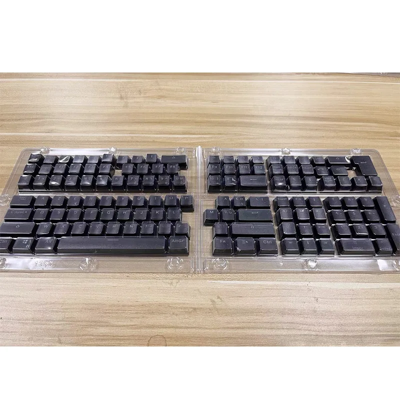 Tapa de tecla francesa translúcida, juego de teclas RGB ABS, perfil PBT OEM, Teclado mecánico para juegos, tapa de interruptor MX, 132 teclas