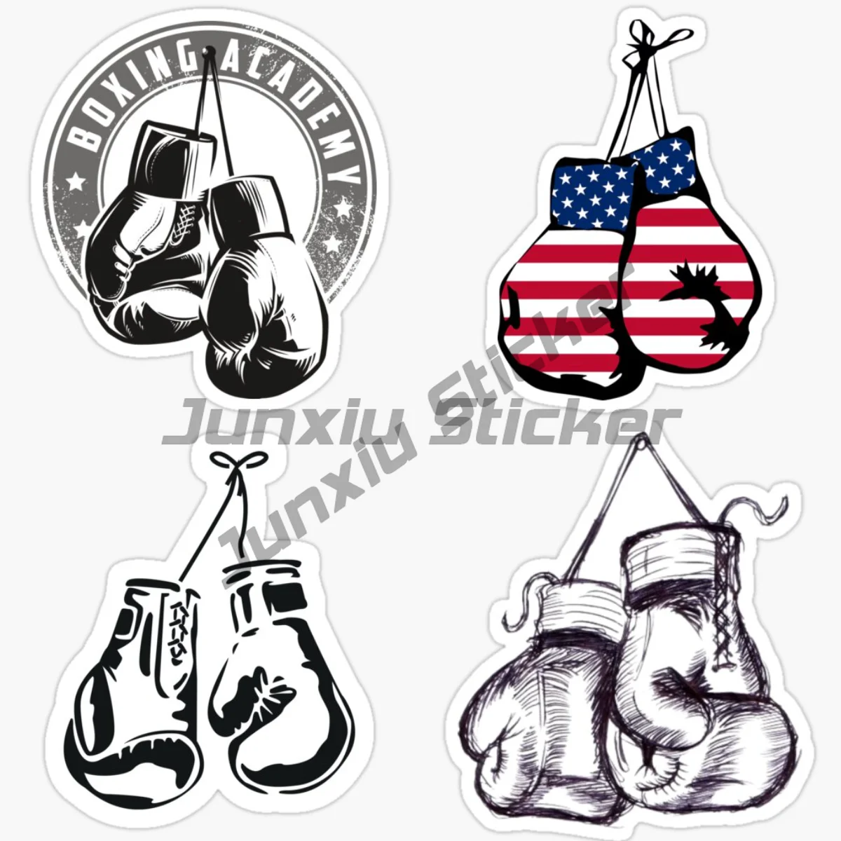 BOXING Car Sticker Motorcycle Laptop Truck Camper Wall Bicycle Moto Bumper Vinyl Self-adhesive Decals