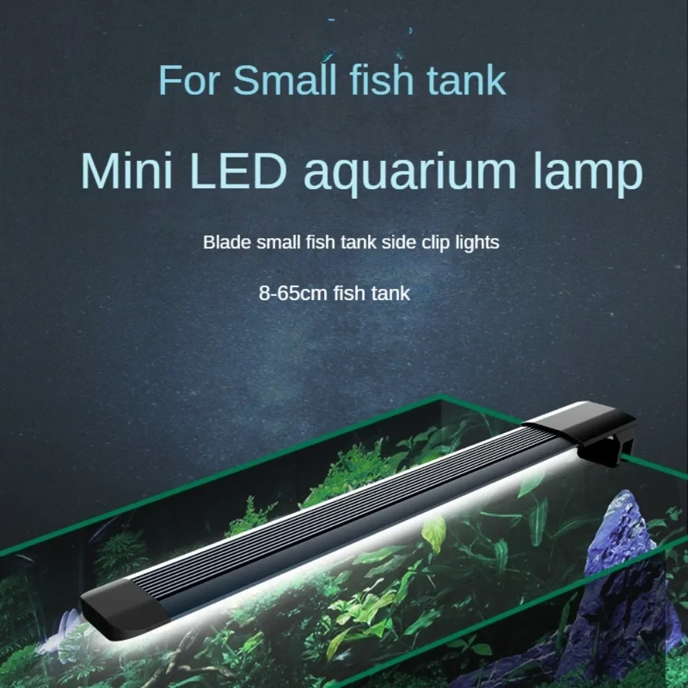 

LED Light Side Clip On Fish Tank LED Aquarium Light Led Light Waterproof Small Aquatic Lamp For Fish Aquarium Coral Reef,10400k