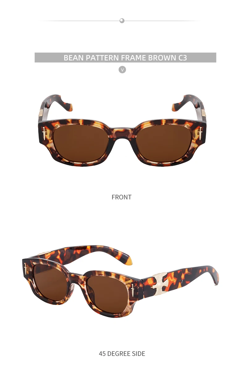 Punk Soaring Eagle Sonnenbrille Herren 2026 Luxusmarke Designer Mode Rechteckige Sonnenbrille für Damen Steampunk Shades Eyewear – Detail 13