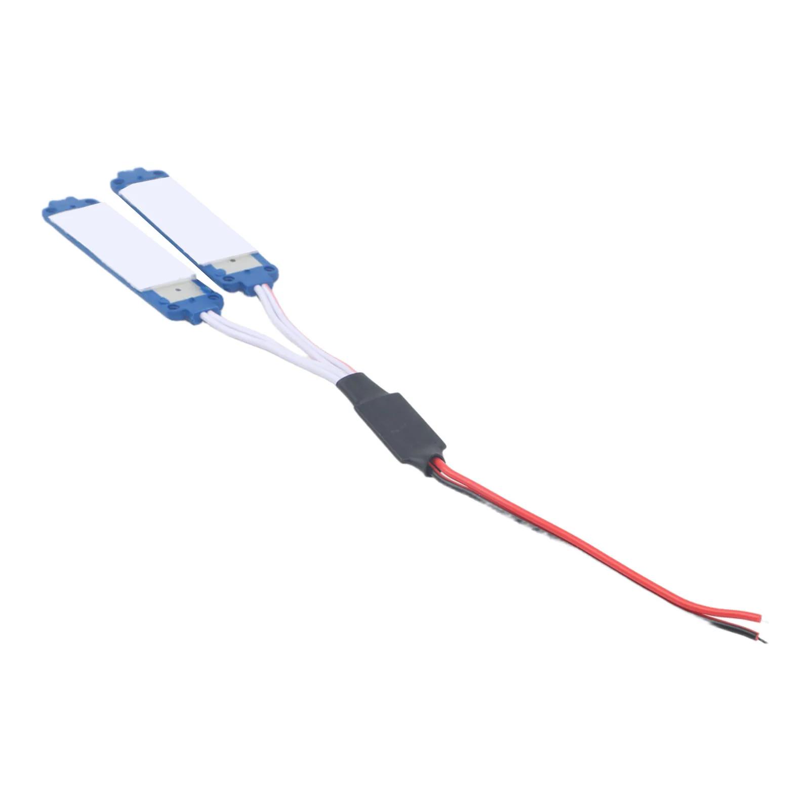 Dual light LED module for cars motorcycles vehicles IP65 waterproof direct mount flashing red white Dual light