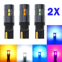 2X T10 W5W CANBUS 3020 Led Bulbs No Error Interior Lights License Plate Lamp Taillight Stop Lamp Clearance Lamp 12V Amber White