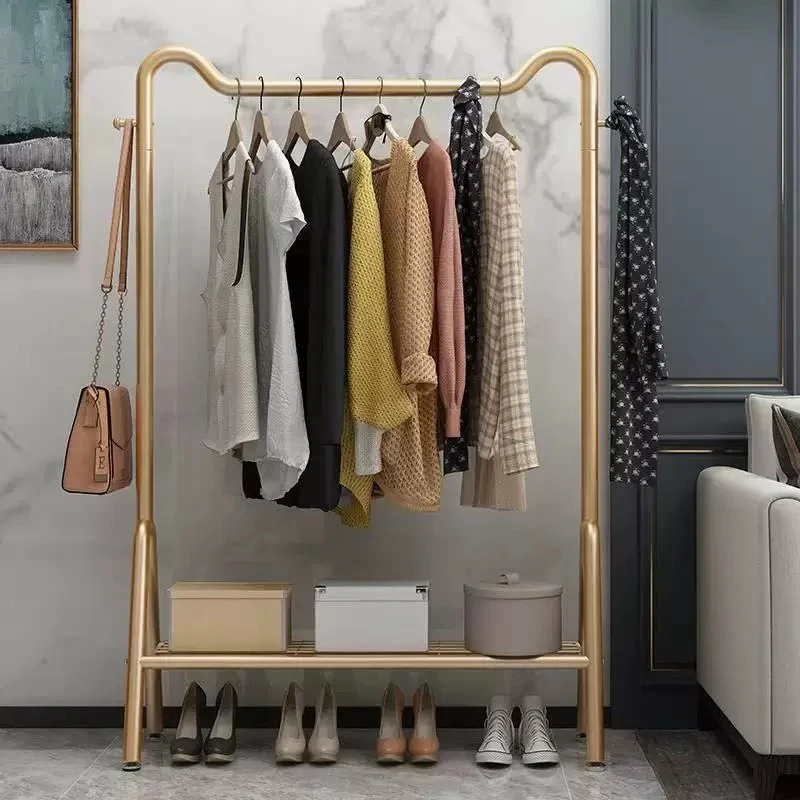 Wall Metal Clothes Stand Japanese Hallway Vintage Shelf Clothes Stand Designer Hotel Perchero Ropa De Pie Furniture Living Room