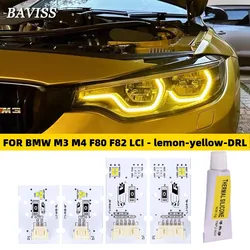 for M3 M4 CSL 4 series DRL yellow gold color LED board F80 F82 F83 F32 F36 F33 LCI daytime running light lemon yellow  1ste